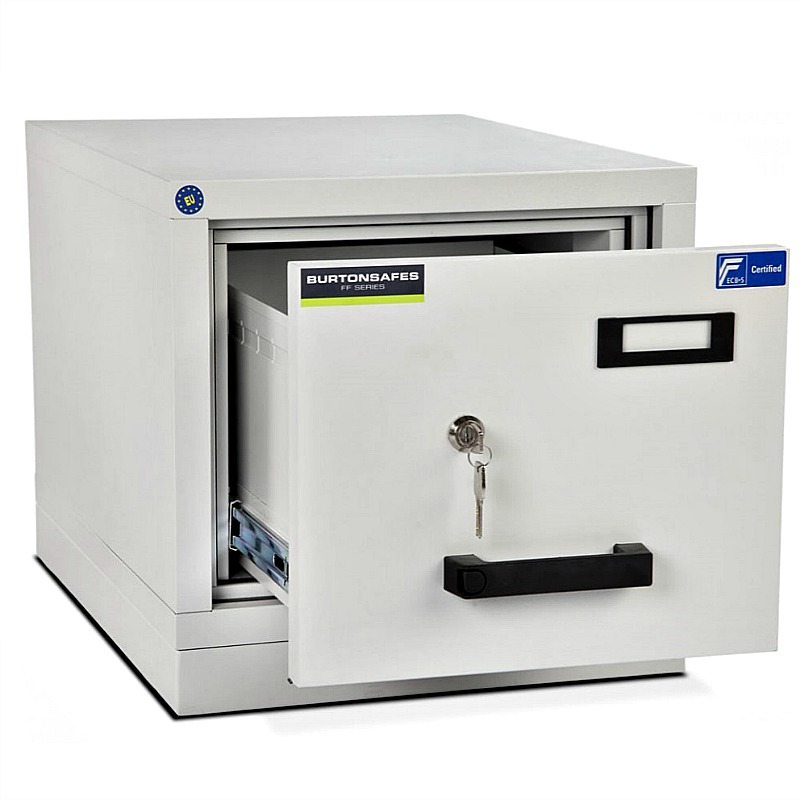 burton 2 drawer k fire resistant filing cabinet - safesafe.co.uk