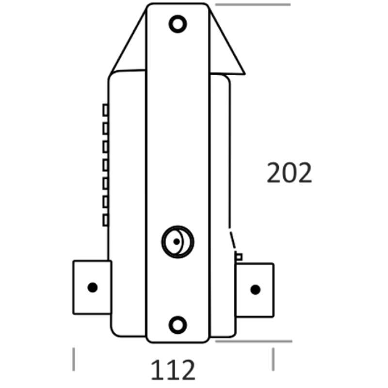 BORG BL3400 Lever Operated Marine Grade Metal Gate Single Digital Lock