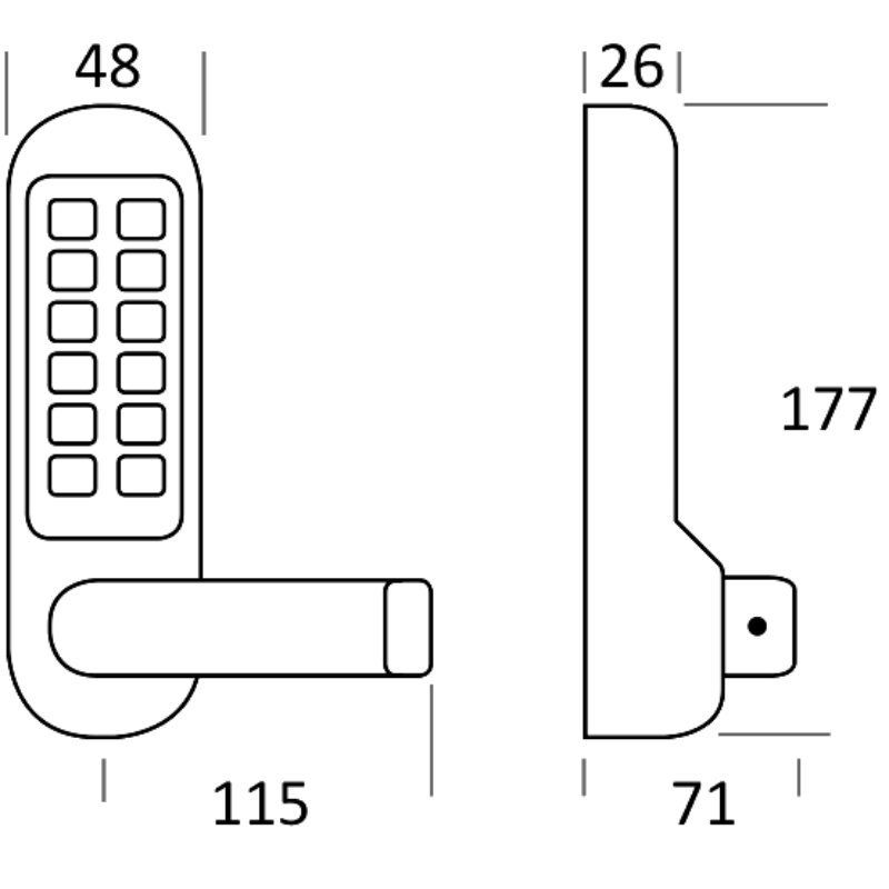 BORG LOCKS BL5408 Digital Lock