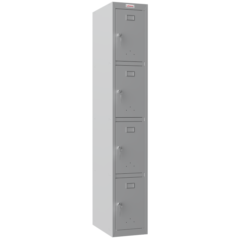 Phoenix PL Series PL1430GGK 1 Column 4 Door Personal locker in Grey
