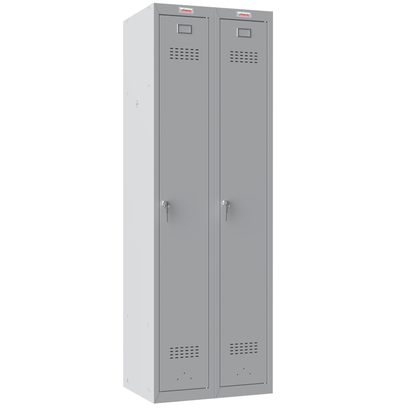 Phoenix 2 Column 2 Door Grey Personal Locker