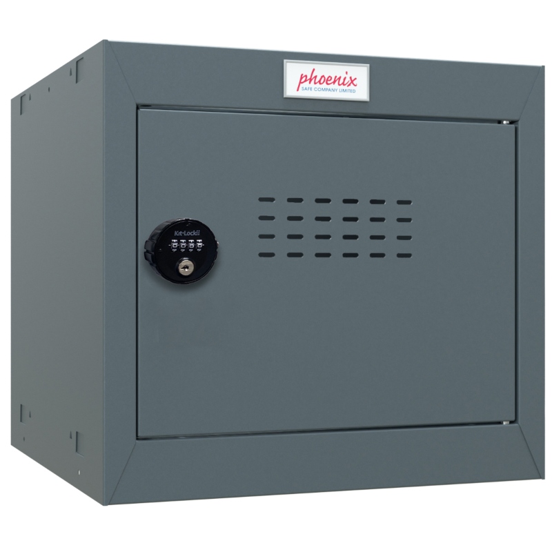 Phoenix CL0344AAC Size 1 Dark Grey Cube Locker with Combination Lock