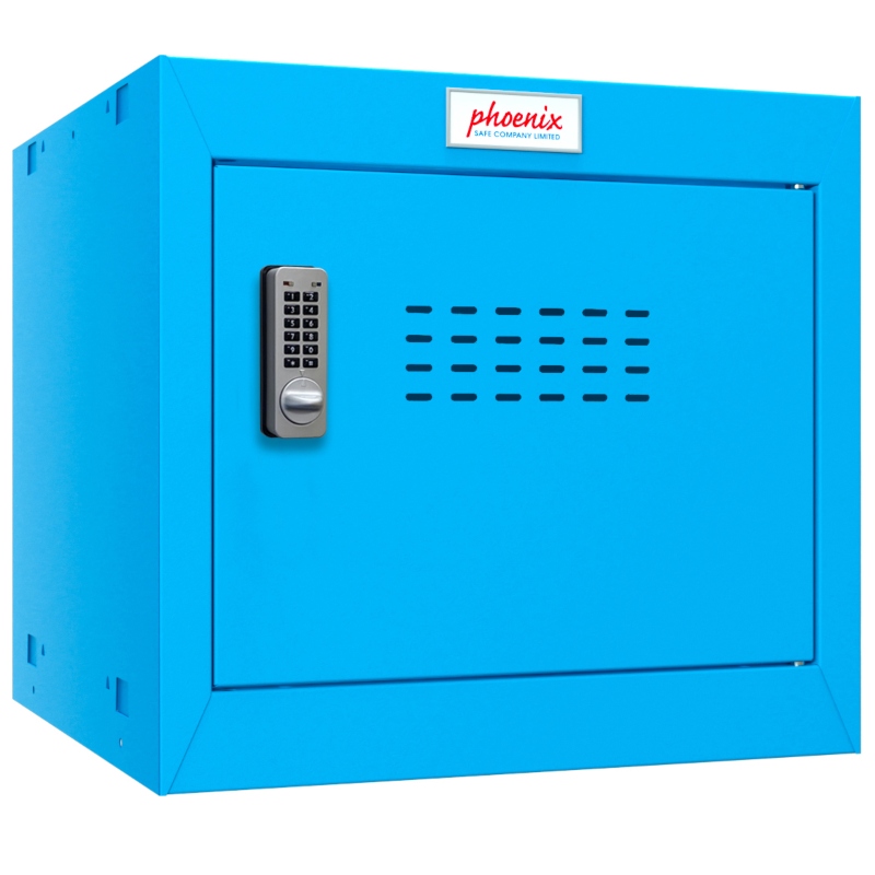Phoenix CL0344BBE Size 1 Blue Cube Locker with Electronic Lock