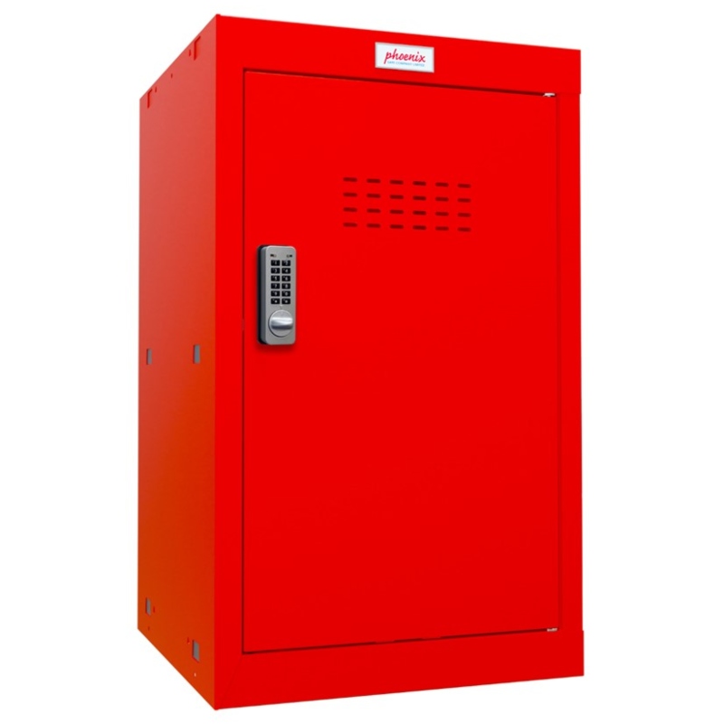 Phoenix CL0644RRE Size 3 Red Cube Locker with Electronic Lock