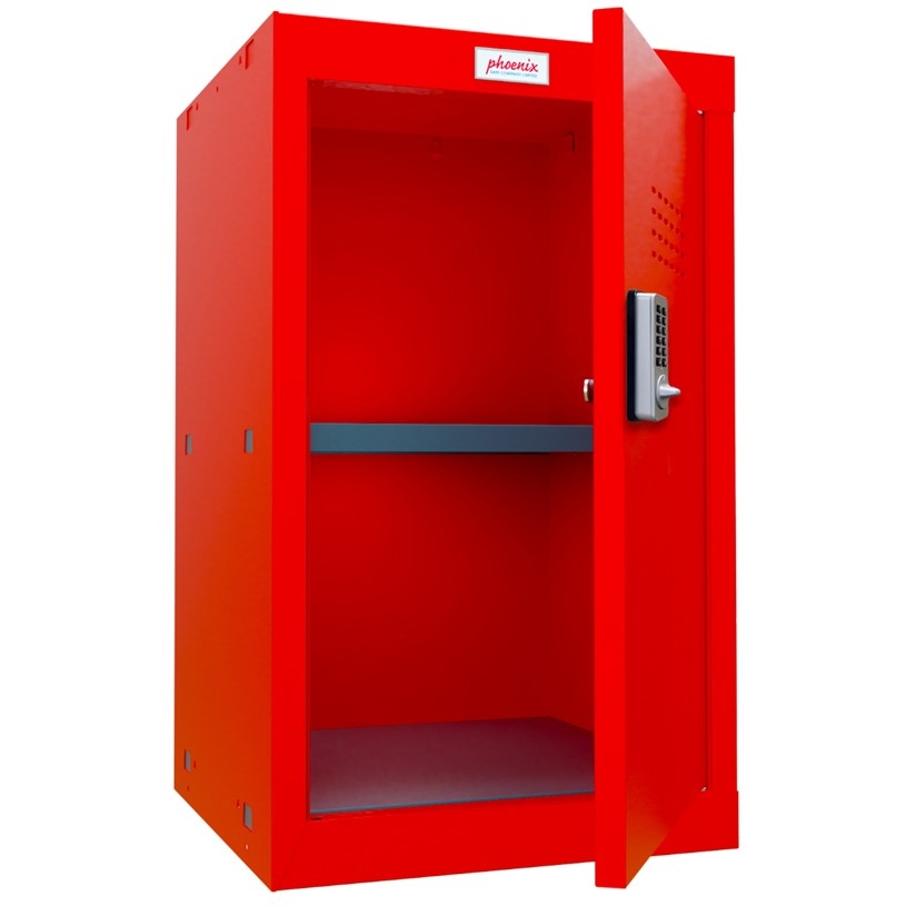 Phoenix CL0644RRE Size 3 Red Cube Locker with Electronic Lock