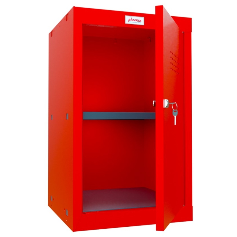 Phoenix CL0644RRK Size 3 Red Cube Locker with Key Lock