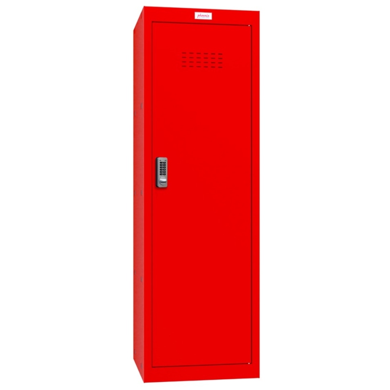 Phoenix CL1244RRE Size 4 Red Cube Locker with Electronic Lock