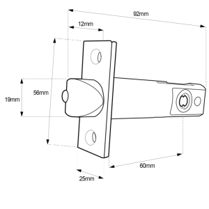 BORG LOCKS BL4441 Marine Grade Back to Back Wooden Gate Digital Lock 