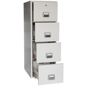 De Raat Protector 4 Drawer Fire Resistant Filing Cabinet