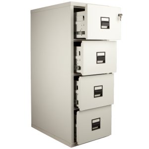 De Raat FireKing Professional 2 hour Fire Resistant Filing Cabinet-4 Drawer