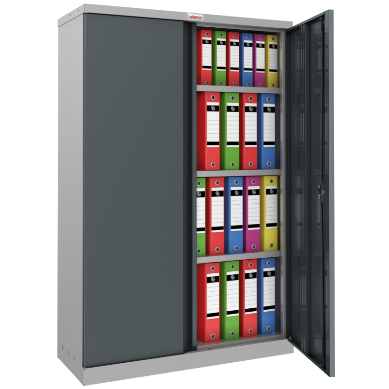 Phoenix SCL 3 Shelf Steel Storage Cupboard Anthracite