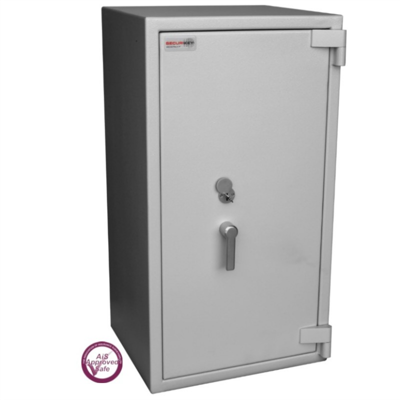 SECURIKEY Euro Grade 3 395N Freestanding Safe with Key Lock