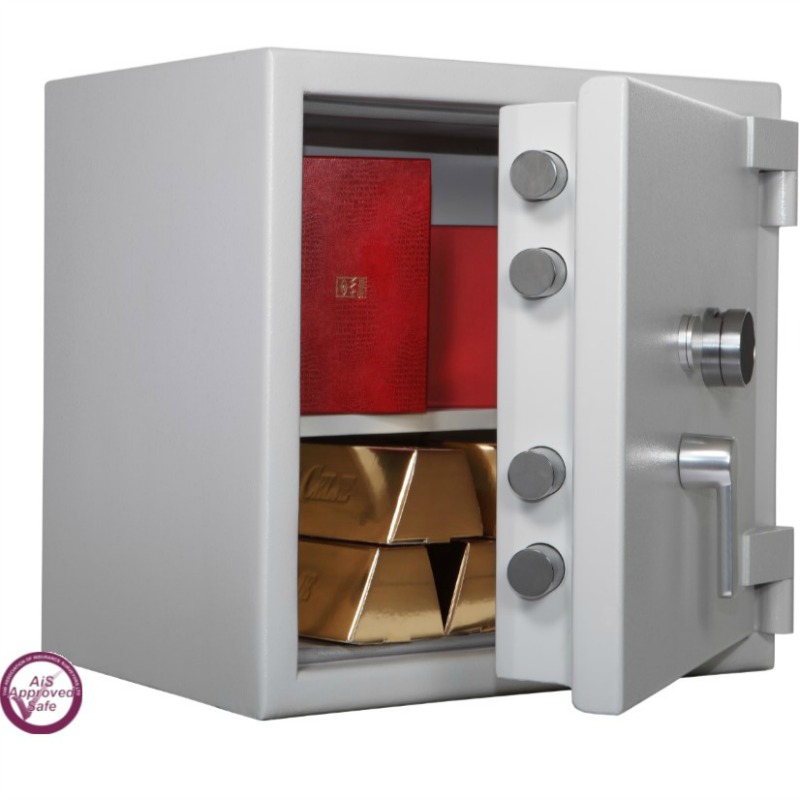 SECURIKEY Euro Grade 4 080N Freestanding Safe. Dual Locking