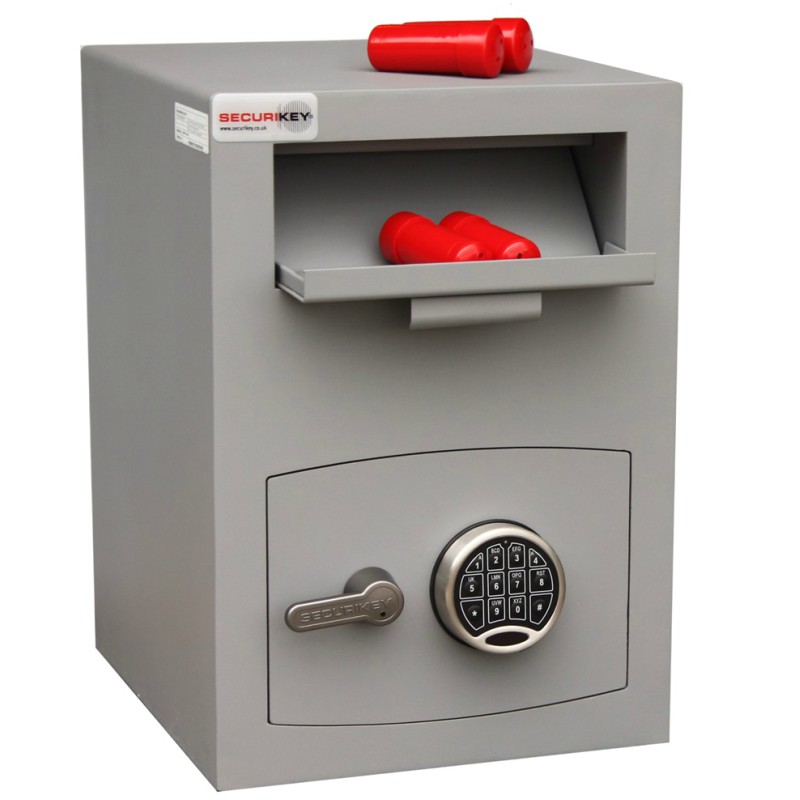 SECURIKEY Mini Vault Deposit Silver 2 Electronic