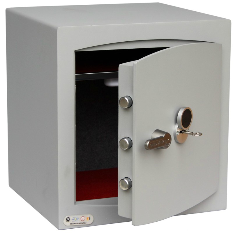 SECURIKEY Mini Vault S2 Silver 3 Key Locking